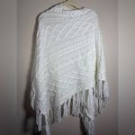 Aerie Cable Knit Fringe Poncho OS Photo 2