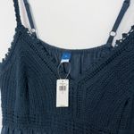 Old Navy NWT Fit & Flare Crochet Bodice Maxi Dress Tidewater Dark Teal size  XL Photo 4