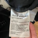 Acne Studios Merit Washed Out Black Chino Pull-On Shorts Photo 6