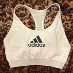 Adidas  White Compression Womens Racerback Sports Bra Photo 0