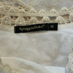 Spiaggia Dolce  Size M Embroidered Bohemian 3/4 Sleeve Blouse Lace Bell Sleeve Photo 2