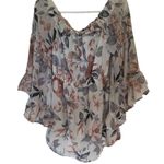 Indulge  off the shoulder ruffle sleeves floral medium dress Photo 0
