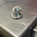 Sterling Silver 925 Ring with aquamarine size 8 Photo 2