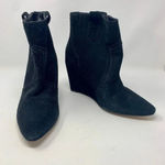 Rebecca Minkoff  Bianca Wedge Booties Black Suede‎ Photo 4