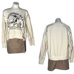 MARVEL COWBOY Ruby Mountain Buckaroo Sweatshirt Cream Color Womens Size Large Photo 10