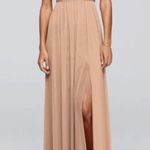 David's Bridal NWT -  Long Bridesmaid Dress w/Lace Bodice (Size 12) Photo 9