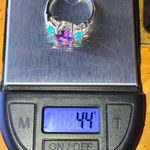 Moroccan Amethyst Sleeping Beauty Turquoise Ring Size 10 Purple Photo 8