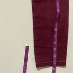 Charlotte Russe  Refuge Burgundy Low Rise Skinny Jeans Size 4 GUC Photo 7