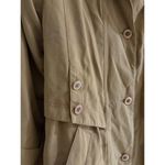 Gallery Trench Coat Removable Hood Classic Rain Coat Button Front Size 12 Medium Photo 12