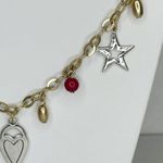 Chico's Bee Heart Star Charm Gold Tone Long Necklace β¨ Photo 2