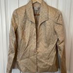 Marie St. Claire Gold Metallic Tank And Jacket Set Size 6 Photo 0