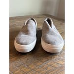Steve Madden  Women's Size 9.5 Shoes Gray White Suede Slip On Comfort Sneakers Photo 1