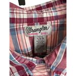 Wrangler Wrancher Shirts Women's Large Long Sleeve Pearl Snap Western Photo 2