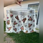 Care Bears White and Red Fuzzy Sleeping shorts Size M Photo 1