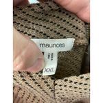 Maurice's  XXL Tan V Neck Long Sleeve‎ Waffle Knit Cozy Top Blouse Photo 4