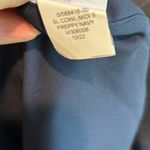 Banana Republic Factory Cowl Neck Midi Dress in Preppy Navy Plaid - size 10 Photo 6