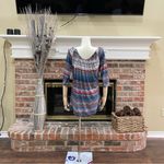 Annalee + Hope  chevron printed red and blue blouse / M / Excellent condi… Photo 7