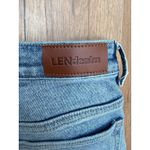 LEN Denim Wide Leg Jeans Women Size 26 Light Wash High Rise Wide Hem Cropped Blue Photo 3