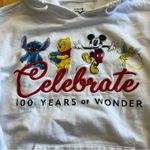 Disney 100 Years of Wonder Hoodie Celebrate Characters White M (7–9) Photo 1