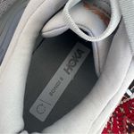 Hoka Gray and Pink Athletic Shoes with Cushioned Sole and Breathable Mesh Photo 5