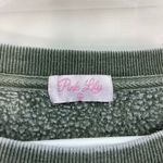 Pink Lily  green Motherhood cozy lounge crewneck relaxed cotton sweatshirt large Photo 2