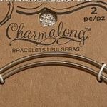 Bead Landing Charmalong bracelets 2 pieces silver tone Nickel Free NEW Photo 1