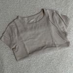 Old Navy Beige waffle knit  baby tee Photo 0
