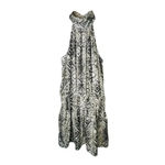 DO+BE  Mock Neck Snakeskin Sleeveless Drop Waist Dress Women Size‎ Small Photo 2