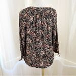 Krazy Kat Paisley print blouse Size Large petite Photo 2
