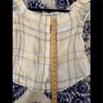 Rails  S Lauren White Coin Plaid Off-Shoulder Shirt Photo 9