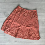 For Love & Lemons  Blush Pink Crochet Embroidered Skirt XS Photo 0