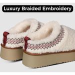 Bundle of 2 Platform Slippers for Women Mini Snow Boots Short Ankle Cozy Fleece Size 8 Photo 2