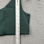 Girlfriend Collective NWT  Bianca One Shoulder Sports Bra Moss Green‎ Size Medium Photo 3