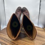 Frye  Melissa D Ring Tall Knee High Riding Boots Brown Leather Western Women's 6B Photo 6