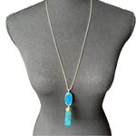 Kendra Scott NWT! Eva Goldplated Brass Tassel Pendant Necklace Photo 1