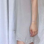 Isabel Lu Vintage Crepe Slip Mini Dress - Silver - M Photo 1