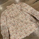 Rebecca Taylor La Vie  Floral Ruffle Mock Neck Size XS Photo 1