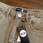 Boohoo  Mom Jeans Green NWT‎ Size 4 New With Tag Photo 1