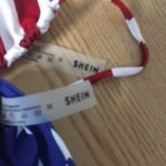 SheIn New 2pc  Patriotic Swimsuit Bikini Removable Padding Size Medium Photo 3