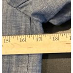 J.Crew Womens Size 4 Chambray Denim Blazer Jacket Lined 2 Button Preppy Beach Blue Photo 5