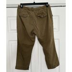 Old Navy Heritage Straight/Droit Women's Crop Pants Olive Green Size 8 Photo 2