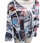 YFM Las Vegas Themed Slightly Cropped Long Sleeve Sweater Size M Photo 9