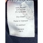 Talbots A3  Women's Navy‎ Blue Long Sleeve V-Neck Wrap Dress Size 14 Photo 3