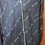 PINK - Victoria's Secret PINK Victoria’s Secret FLANNEL SLEEP black SHIRT medium pajama top sleep wear​ Photo 1