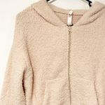 SKIMS Kim Kardashian  Size Small/Medium Cream Cozy Knit Zip Up Hoodie Photo 1