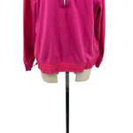 Athleta  Triumph Hybrid Half Zip Sweatshirt Top Cinched‎ Pink Size Large Photo 5