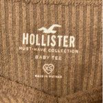 Hollister Brown Cinched Baby Tee Photo 2