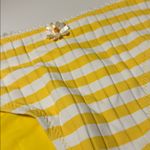 Anthropologie New Solid & Striped lemon strip Daphne bottom size Large yellow white daisy Photo 3