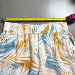 Cynthia Rowley 100% Linen Wide Leg Pants Cropped Tropical Print Flowy Beach Sz L Photo 7