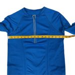 Athleta  1/4 Zip Track Running Shirt Pullover Sz M Bright Blue Long Sleeve Active Photo 6